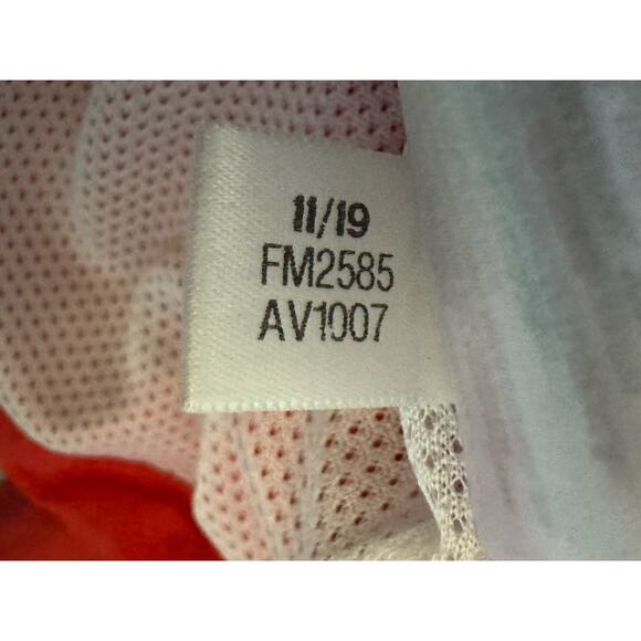 Adidas Womens XS Large Logo Red Track Zip Up Jacket Athleisure Retro Streetwear - Picture 11 of 11